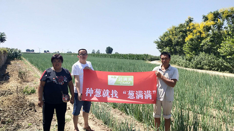 蔥滿滿農(nóng)技人員深入田間地頭搞服務(wù)